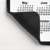 2023 White on Black Calendar by Janz Two Tone Mousepad (Ecke)