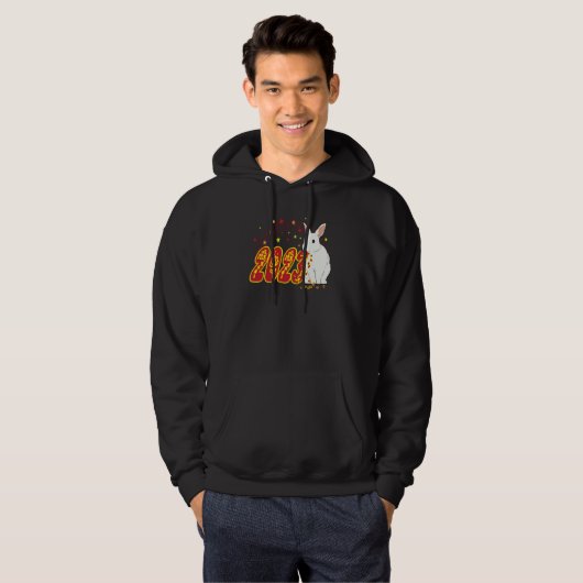 2023 Year of the Rabbit Chinese New Year Rabbit Hoodie (Vorne ganz)