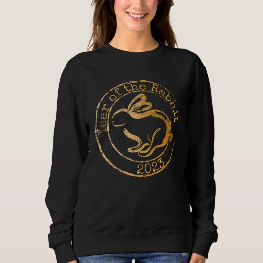 2023 Year of The Rabbit  Lunar Chinese New Year Sweatshirt (Vorderseite)