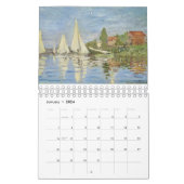 2024  12 MONTH CALENDAR Claude Monet paintings Kalender (Jan 2024)