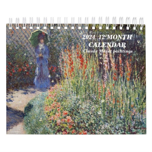 2024  12 MONTH CALENDAR Claude Monet paintings Kalender (Titelbild)