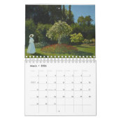 2024  12 MONTH CALENDAR Claude Monet paintings Kalender (Mär 2026)