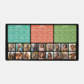 2024 2025 2026 Kalender mit 18 Fotos - schwarz Schreibtischunterlage (Vorderseite)