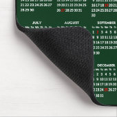 2024-2025 2-Jahres-Kalender Einfache Grüne Feierta Mousepad (Ecke)