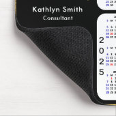 2024 - 2025 Calendar Gold Script Corporate Foto Mousepad (Ecke)
