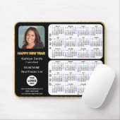 2024 - 2025 Calendar Gold Script Corporate Foto Mousepad (Mit Mouse)