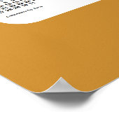 2024-2025 Gold 2 Year Wall Calendar by Janz Poster (Ecke)