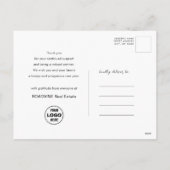 2024 2025 Kalender Modernes Black Business Foto Feiertagspostkarte (Rückseite)