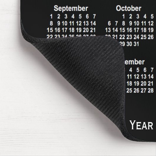 2024-2025 Neon White School Calendar von Janz Mousepad (Ecke)