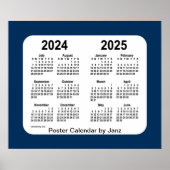 2024-2025 Police Box Blue School Calendar by Janz Poster (Vorne)
