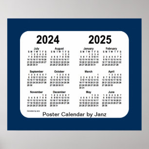 2024-2025 Police Box Blue School Calendar by Janz Poster