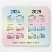 2024-2025 Rainbow Cloud School Calendar by Janz Mousepad (Vorne)