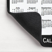 2024-2025 Schwarz-Weiß-Kalender von Janz Mousepad (Ecke)