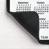 2024-2025 Schwarz-Weiß-Schulkalender von Janz Mousepad (Ecke)