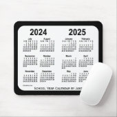 2024-2025 Schwarz-Weiß-Schulkalender von Janz Mousepad (Mit Mouse)