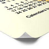 2024-2025 Sonnentage Schuljahr von Janz Poster (Ecke)