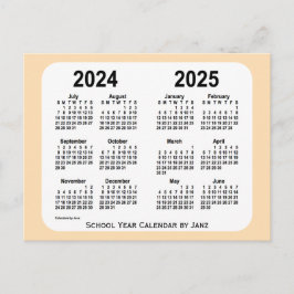 2024-2025 Wheat Mini School Calendar by Janz Postkarte
