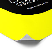 2024-2025 Yellow Neon School Calendar by Janz Poster (Ecke)