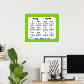 2024-2025 Yellowgreen School Calendar by Janz Poster (Heimbüro)