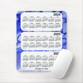 2024-2026 Blue Galaxy 3 Year Calendar by Janz Mousepad (Mit Mouse)