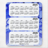 2024-2026 Blue Galaxy 3 Year Calendar by Janz Mousepad (Vorne)