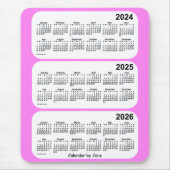 2024-2026 Violet 3 Year Calendar by Janz Mousepad (Vorne)