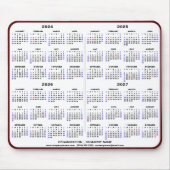 2024 - 2027 4 Jahre Minimalistischer Geschäftskale Mousepad (Vorne)