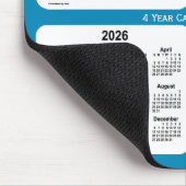 2024-2027 Steel Blue 4 Year Calendar by Janz Mousepad (Ecke)
