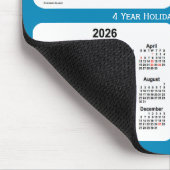 2024-2027 Steel Blue Holiday Calendar von Janz Mousepad (Ecke)