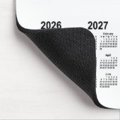 2024-2027 White 3 School Year Calendars von Janz Mousepad (Ecke)