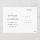 2024 - 2029 6-Jahres-Kalender Modernes Business-Fo Feiertagspostkarte (Rückseite)