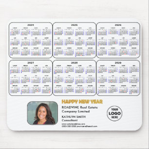 2024 - 2029 Foto für Firmenlogo in White Mousepad