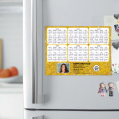 2024 - 2029 Kalender Corporate Logo Gold Magnetic Magnetkarte