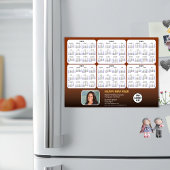 2024 - 2029 Kalender Foto Rot Magnetic Magnetkarte