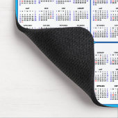 2024 - 2032 Kalender mit US Holidays on Sky Blue Mousepad (Ecke)