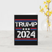 2024 2 Seite Ich stimme für verurteilten Felon Karte (Gelbe Blume)