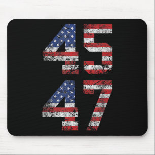 2024 45 47 Vintage amerikanische Flagge Retro 4547 Mousepad