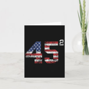 2024 45 Square Second Term USA Vintag Karte