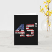 2024 45 Square Second Term USA Vintag Karte (Gelbe Blume)
