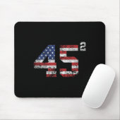 2024 45 Square Second Term USA Vintag Mousepad (Mit Mouse)