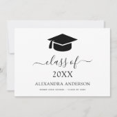 2024 Abschluss Ankündigung Schwarz-weiß (Vorderseite)