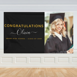 2024 Abschluss Black Gold High School Uni Banner
