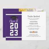 2024 Abschluss Foto Grad Party Einladung (Vorne/Hinten)