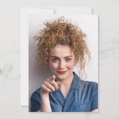 2024 Abschluss Foto Rose Gold Glitzer Black Einladung (Rückseite)