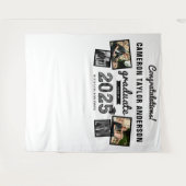 2024 Abschluss für Hochschulabschluss 4 Foto Hinte Wandteppich (Vorderseite (Horizontal))