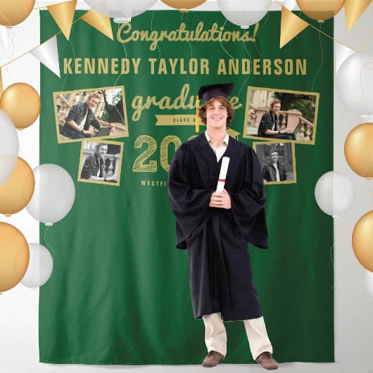2024 Abschluss für Hochschulabschluss 4 Foto Hinte Wandteppich