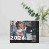 2024 Abschluss für zeitgenössische Studierende Fot Postkarte (Stehend Vorderseite)