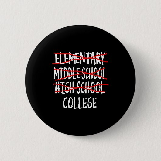 2024 Abschluss-Shirt der High School - lustiges Ab Button (Vorderseite)