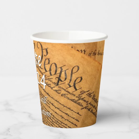 2024 abstimmen, wenn wir noch Wahlen haben Pappbecher (Links)