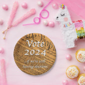 2024 abstimmen, wenn wir noch Wahlen haben Pappteller (Party)